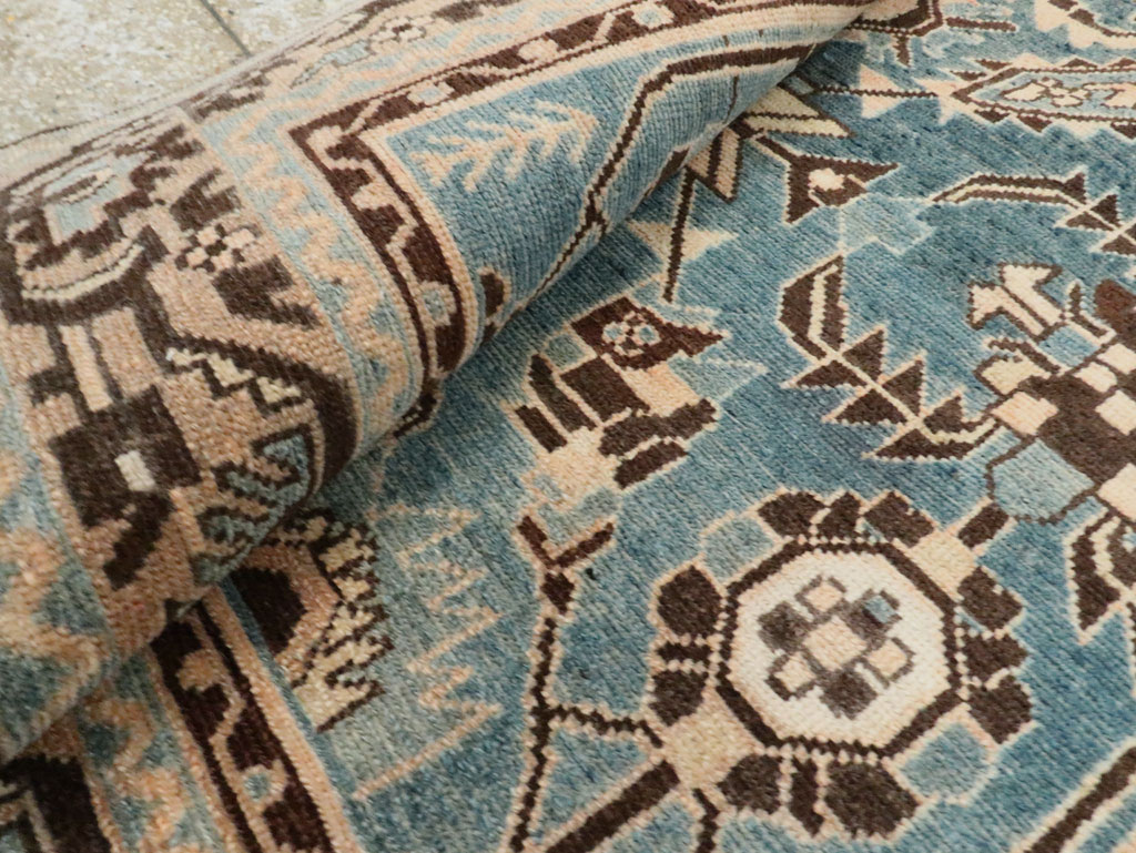 Vintage Persian Malayer Accent Rug, No.28616 - Staging