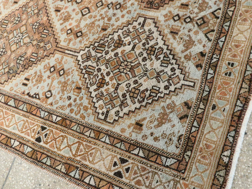 Antique Persian Afshar Accent Rug, No.28618 - Staging