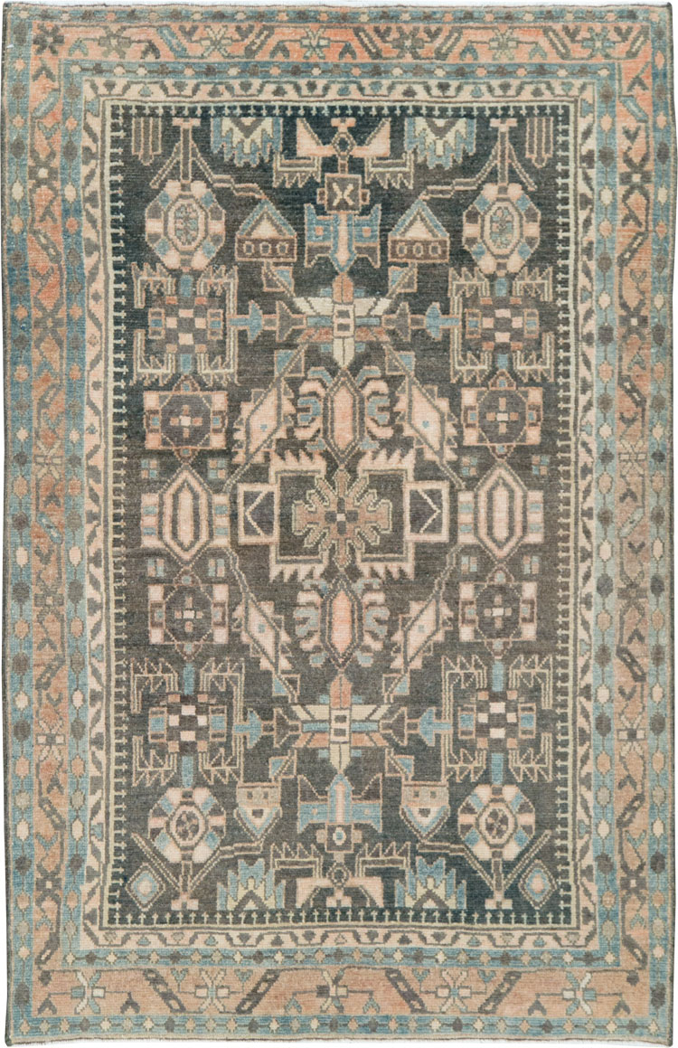Vintage Persian Malayer Rug, No.28619 - Staging