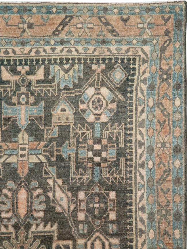 Vintage Persian Malayer Rug, No.28619 - Staging