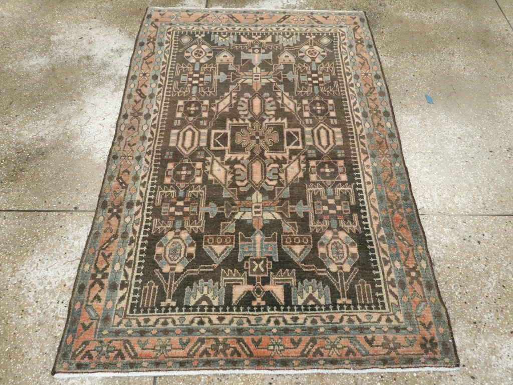 Vintage Persian Malayer Rug, No.28619 - Staging