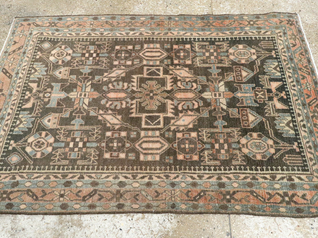 Vintage Persian Malayer Rug, No.28619 - Staging