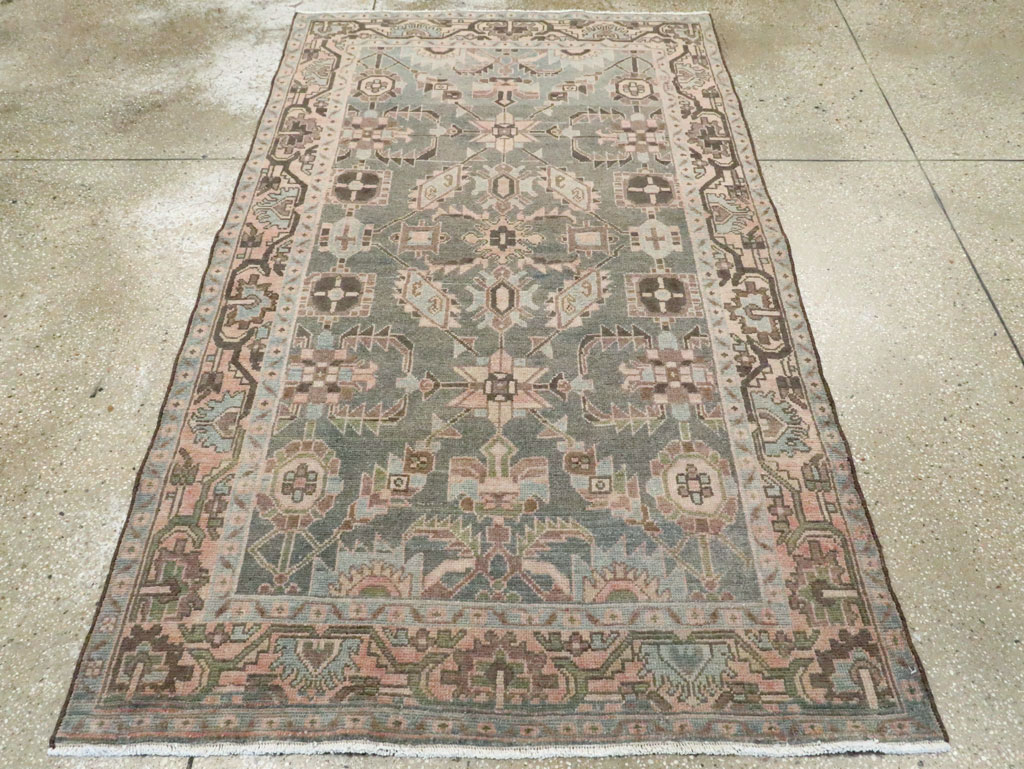 Vintage Persian Malayer Rug, No.28620 - Staging