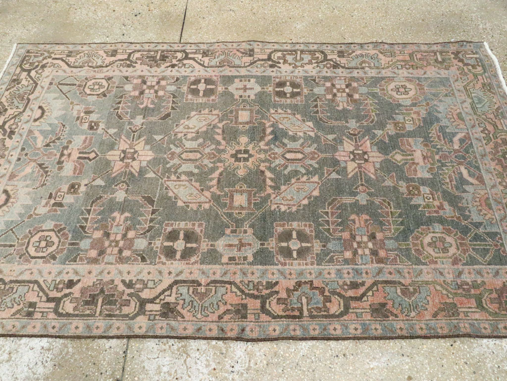 Vintage Persian Malayer Rug, No.28620 - Staging