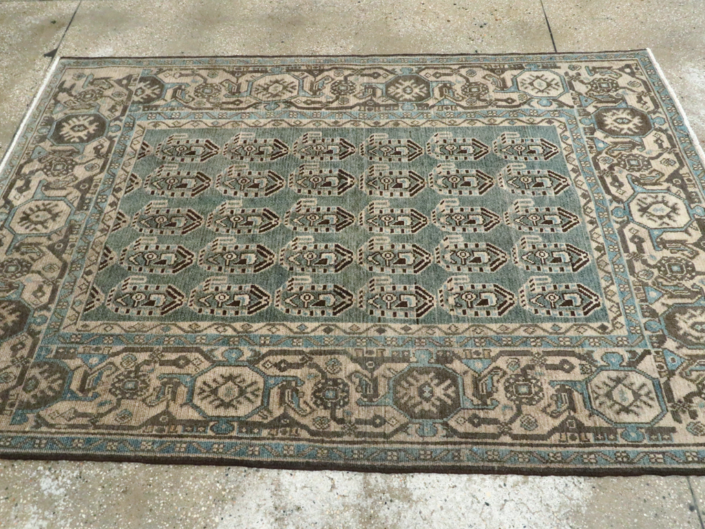 Vintage Persian Malayer Accent Rug, No.28621 - Staging
