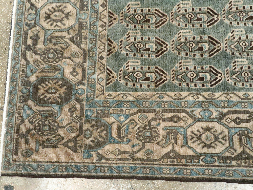 Vintage Persian Malayer Accent Rug, No.28621 - Staging
