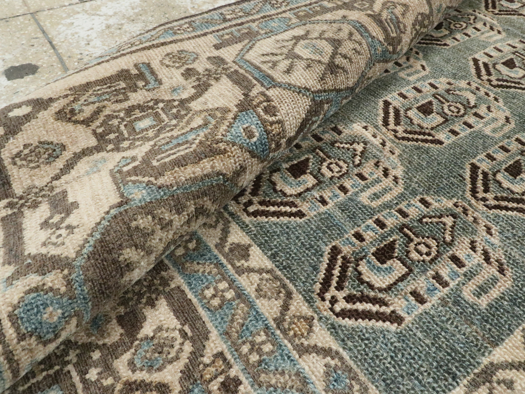 Vintage Persian Malayer Accent Rug, No.28621 - Staging