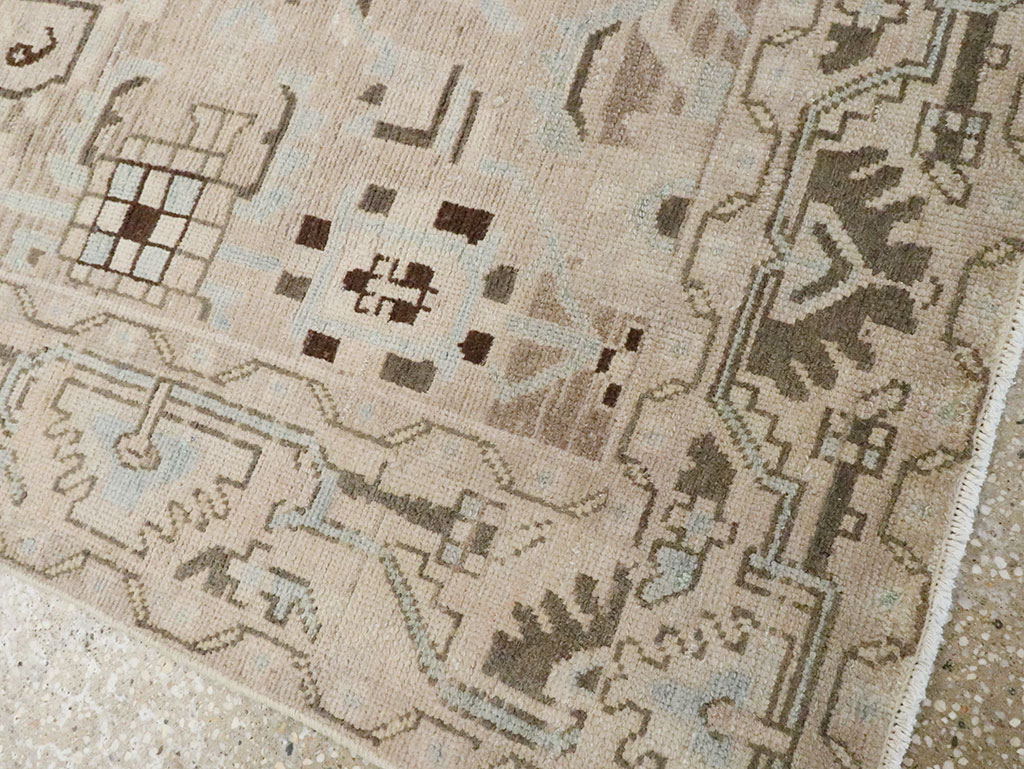 Vintage Persian Malayer Accent Rug, No.28622 - Staging