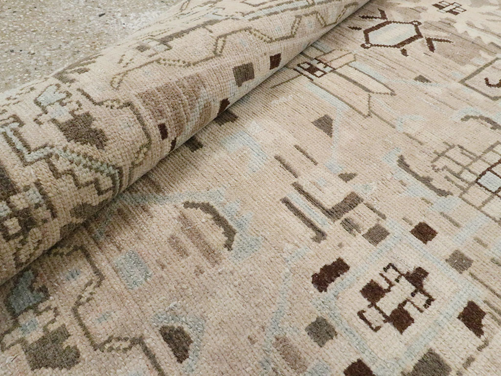 Vintage Persian Malayer Accent Rug, No.28622 - Staging