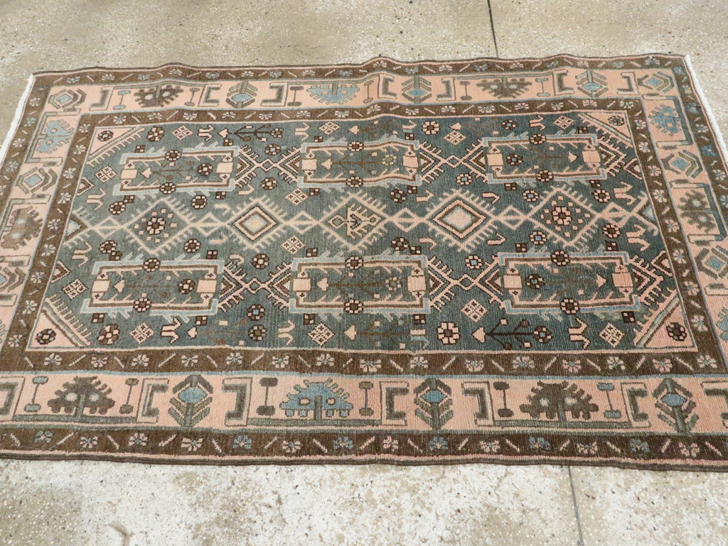 Vintage Persian Malayer Rug, No.28623 - Staging
