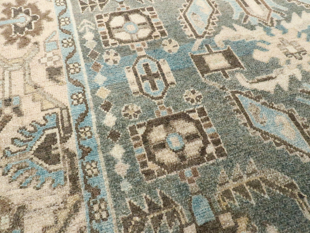 Vintage Persian Malayer Accent Rug, No.28624 - Staging