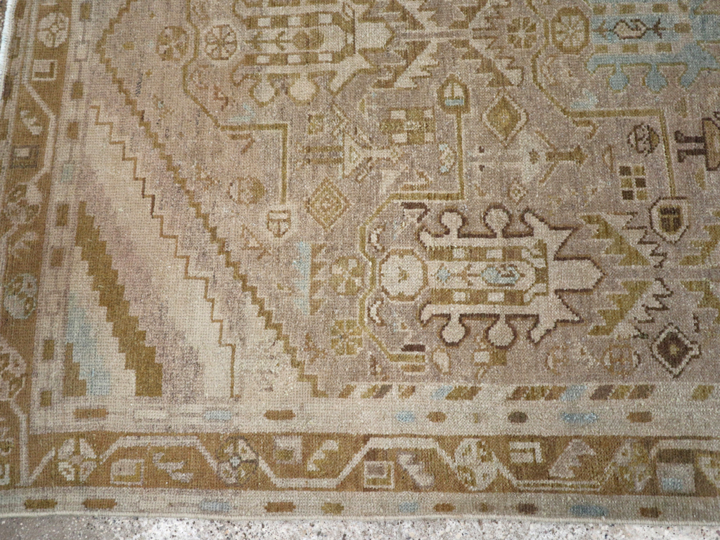 Vintage Persian Malayer Accent Rug, No.28625 - Staging