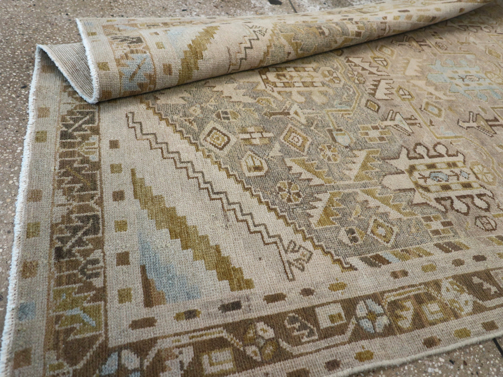 Vintage Persian Malayer Accent Rug, No.28625 - Staging