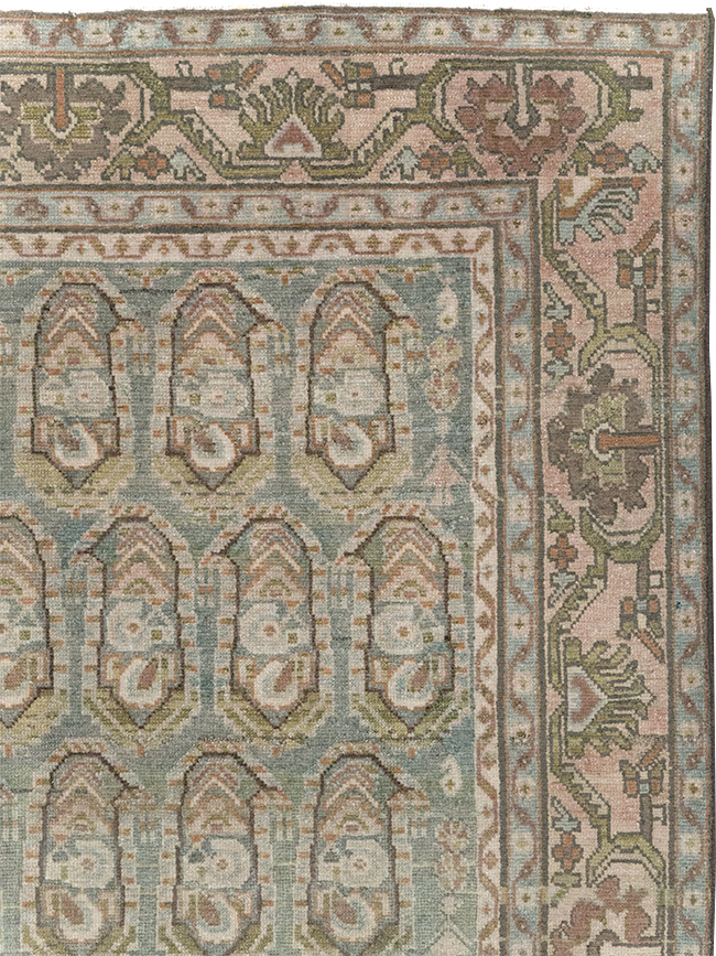Vintage Persian Malayer Accent Rug, No.28627 - Staging