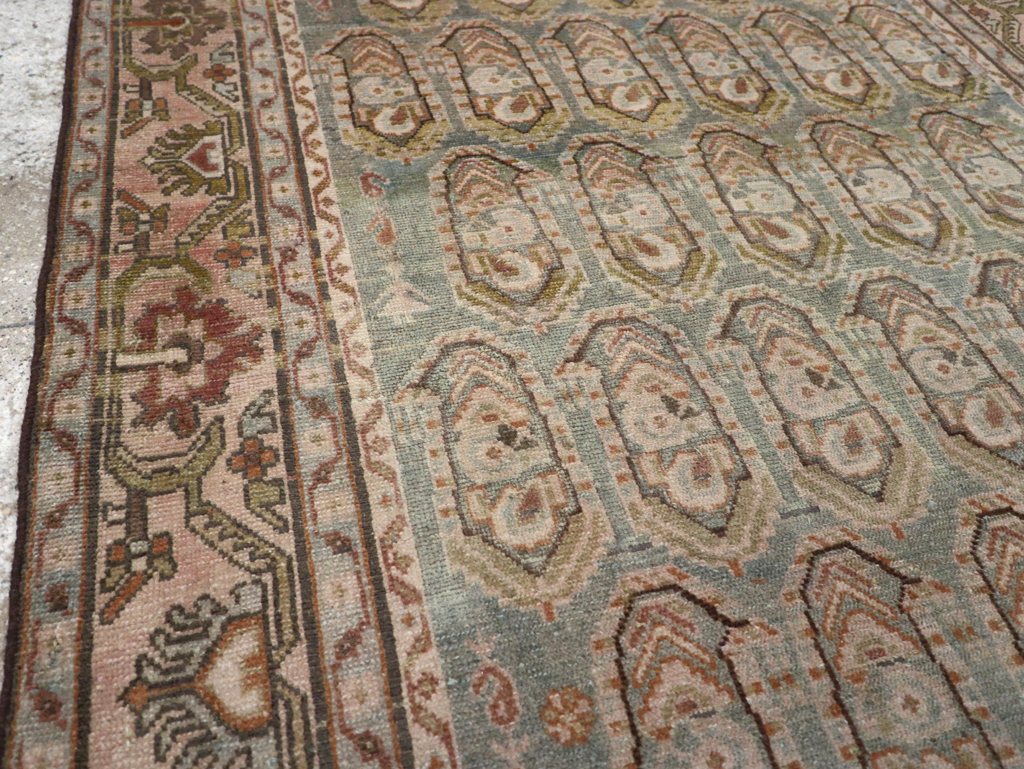 Vintage Persian Malayer Accent Rug, No.28627 - Staging