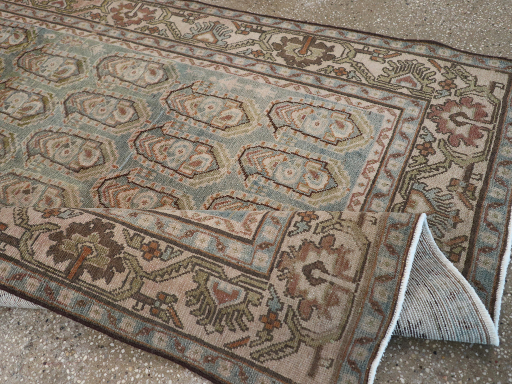 Vintage Persian Malayer Accent Rug, No.28627 - Staging