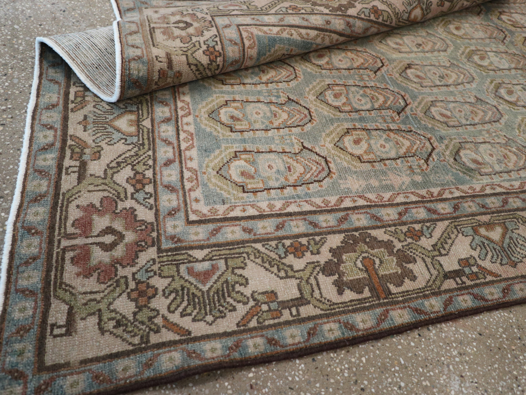 Vintage Persian Malayer Accent Rug, No.28627 - Staging