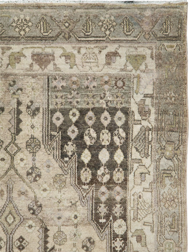 Vintage Persian Malayer Accent Rug, No.28628 - Staging