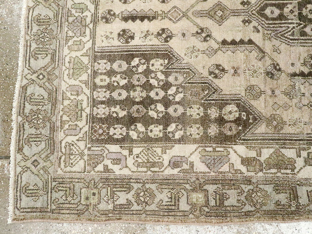 Vintage Persian Malayer Accent Rug, No.28628 - Staging