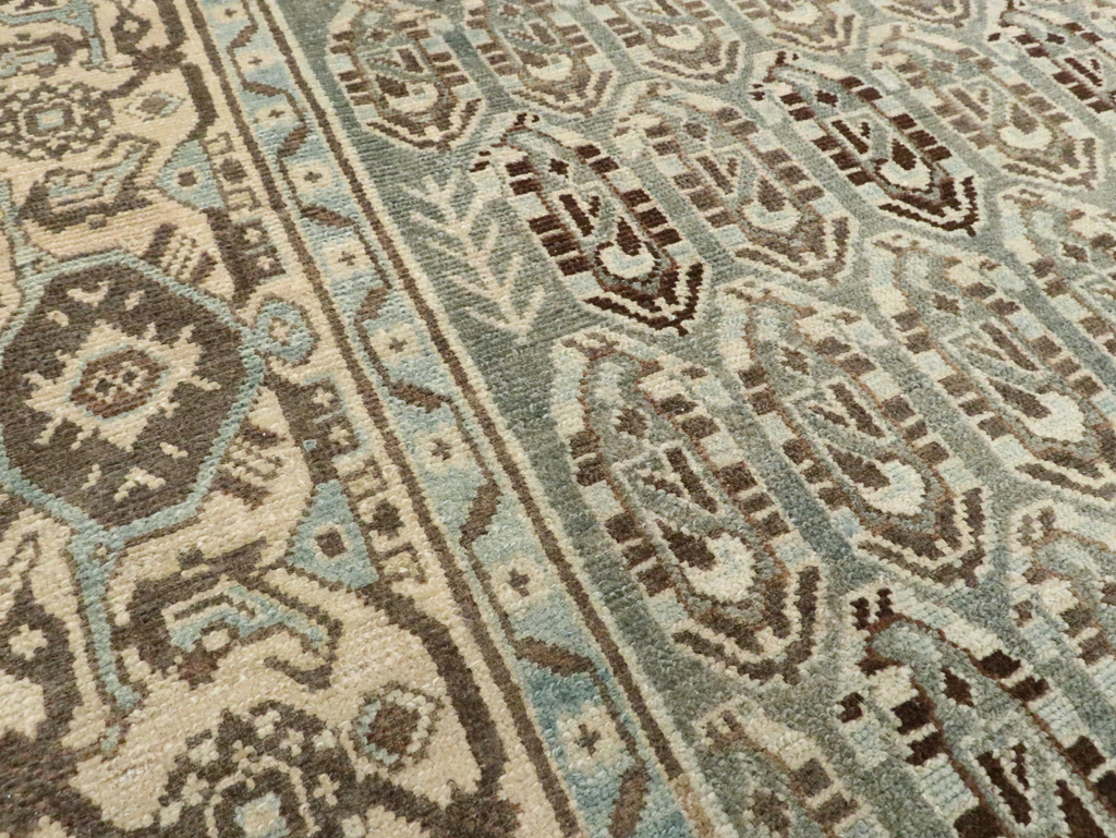 Vintage Persian Malayer Accent Rug, No.28629 - Staging