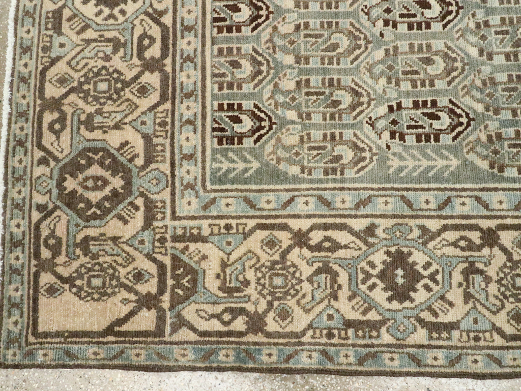 Vintage Persian Malayer Accent Rug, No.28629 - Staging