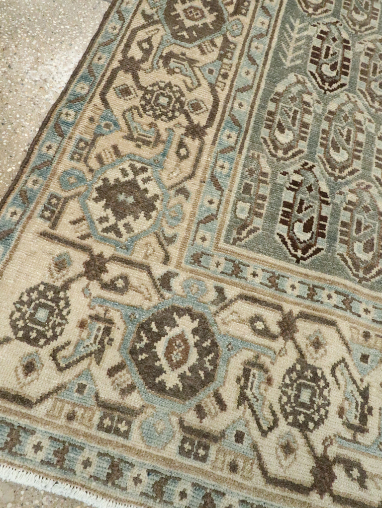 Vintage Persian Malayer Accent Rug, No.28629 - Staging