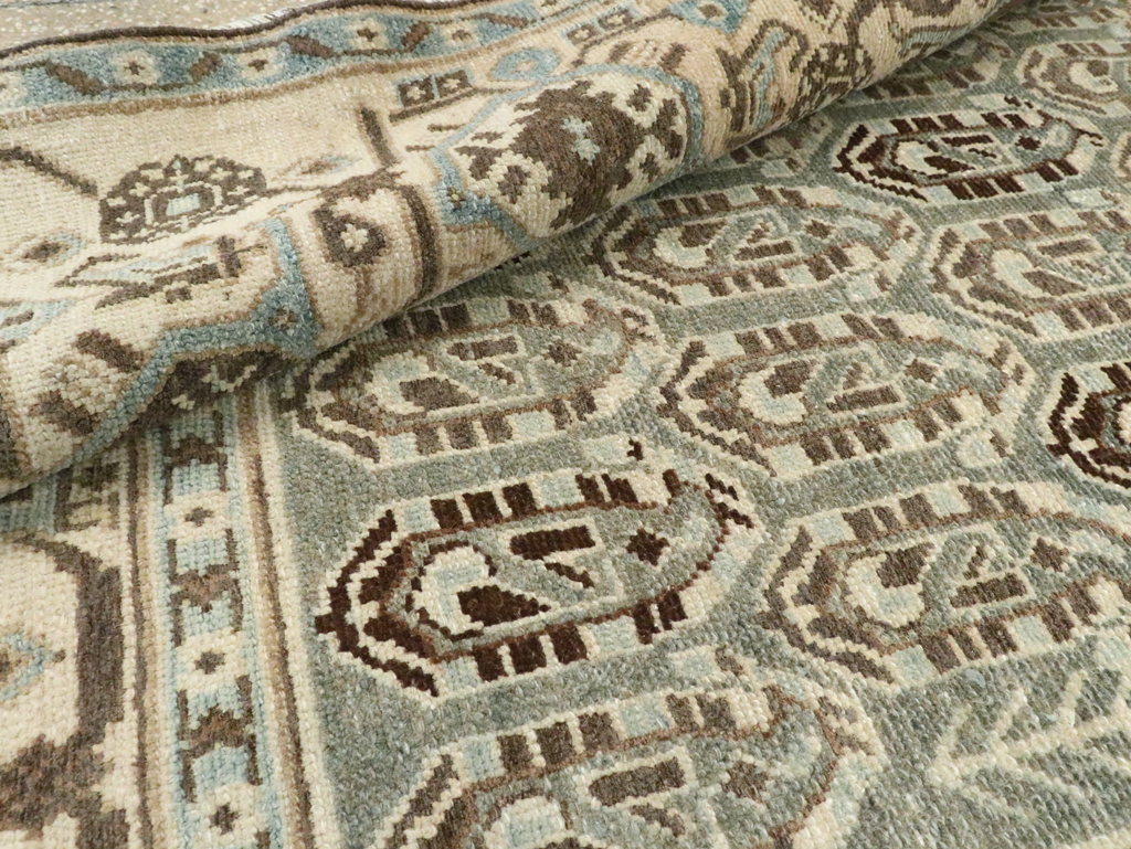 Vintage Persian Malayer Accent Rug, No.28629 - Staging