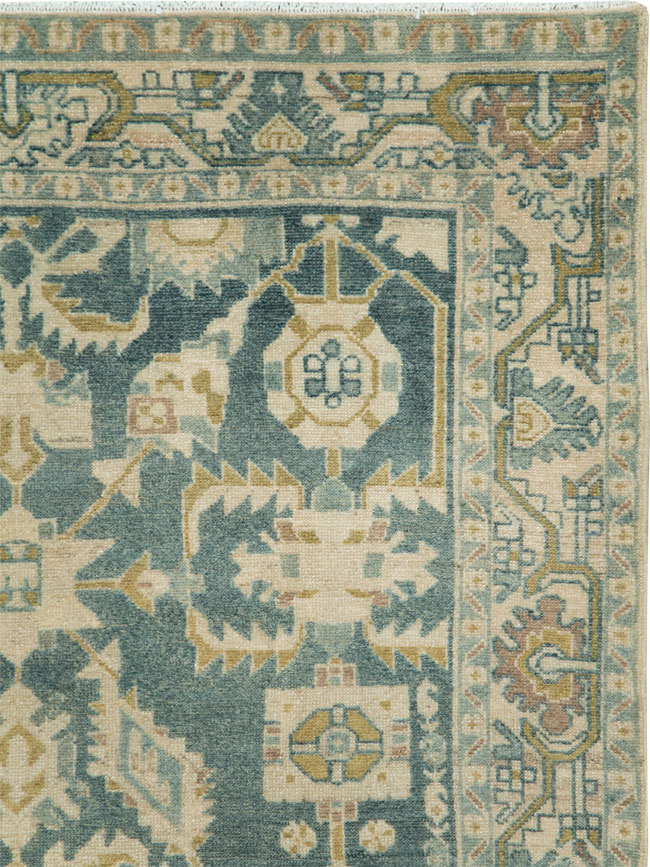 Vintage Persian Malayer Accent Rug, No.28630 - Staging