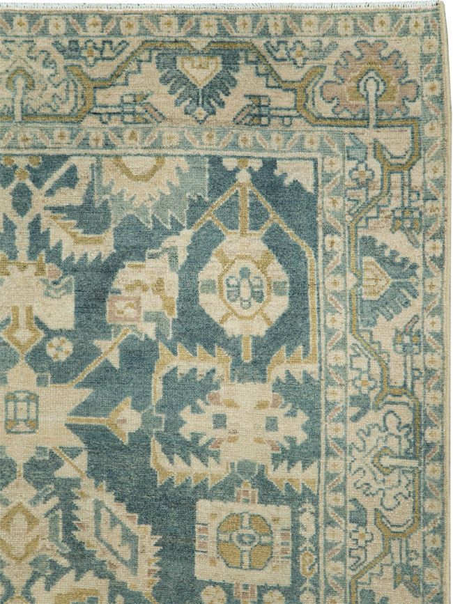 Vintage Persian Malayer Accent Rug, No.28630 - Staging