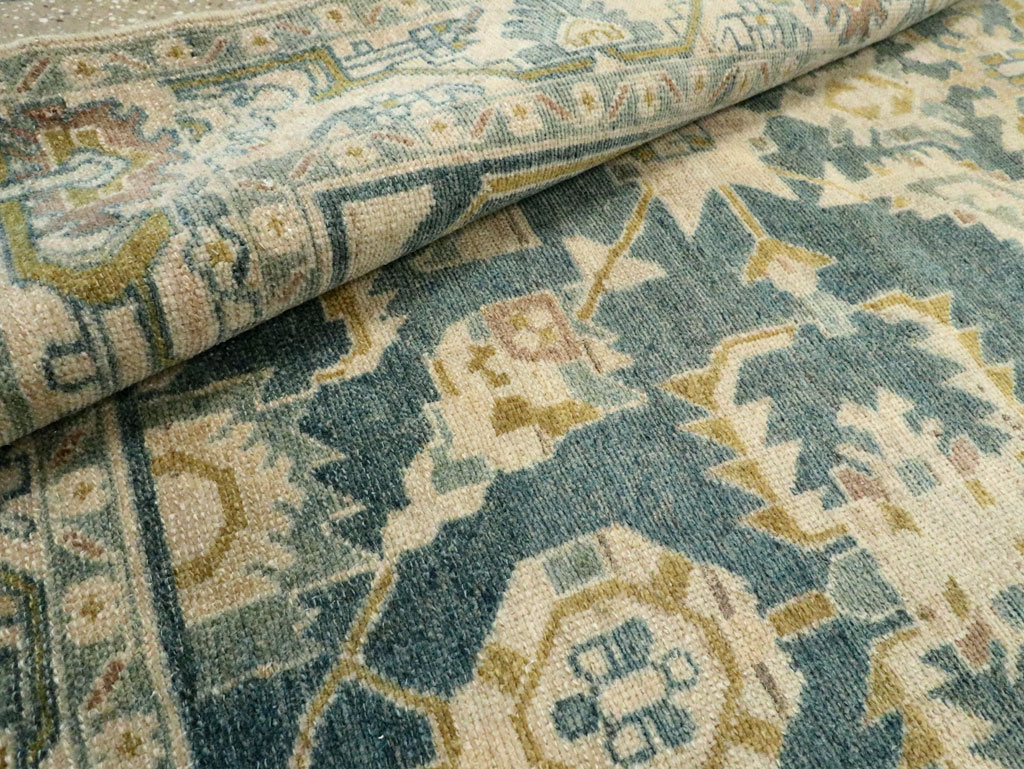 Vintage Persian Malayer Accent Rug, No.28630 - Staging