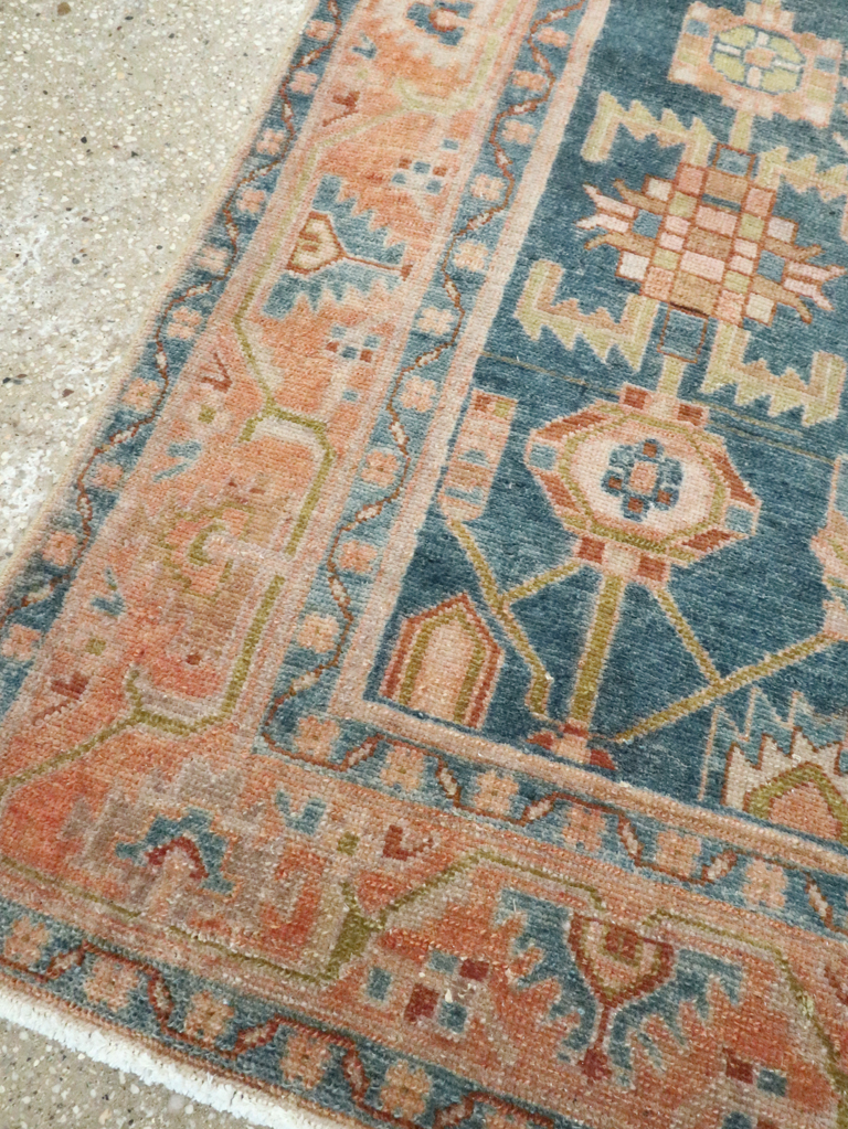 Vintage Persian Malayer Accent Rug, No.28631 - Staging