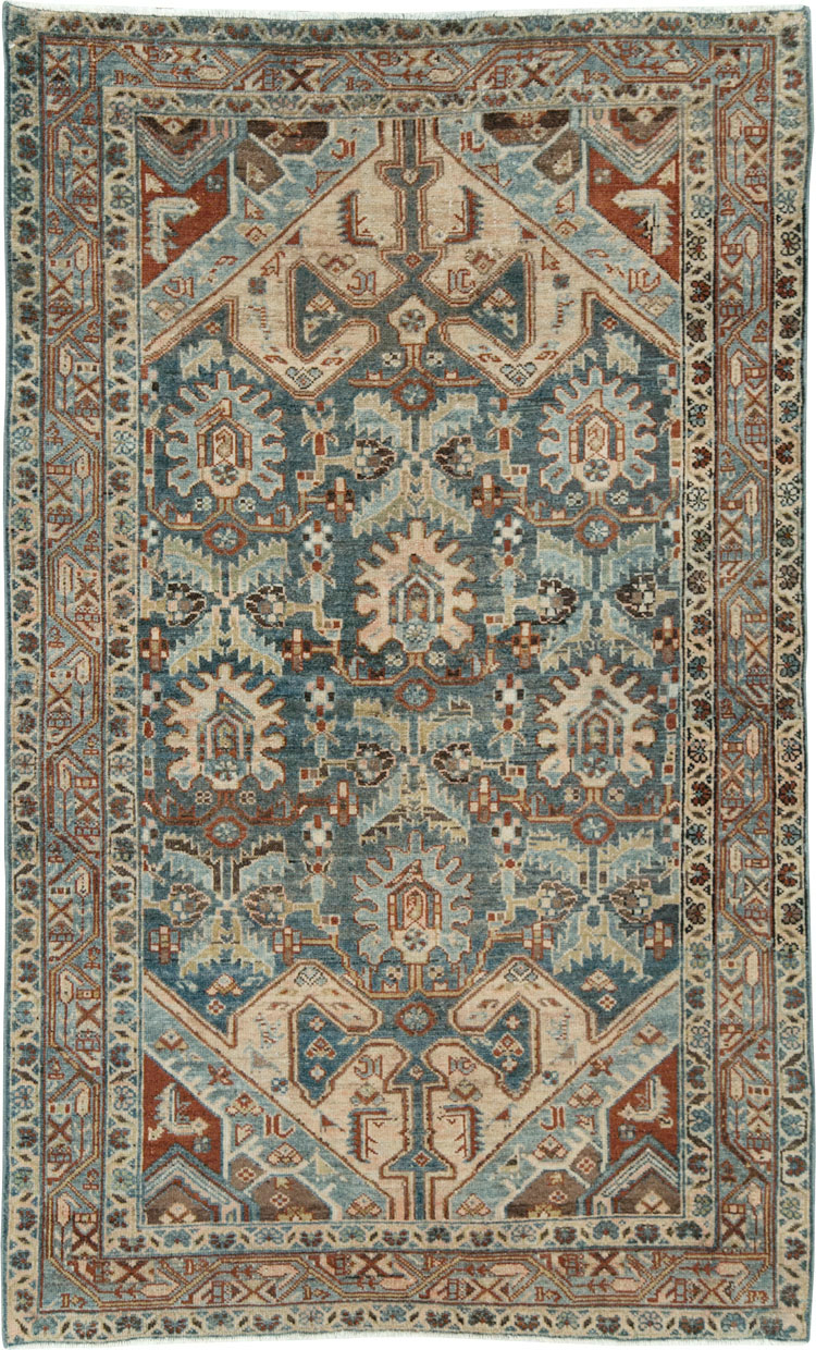 Vintage Persian Malayer Rug, No.28633 - Staging