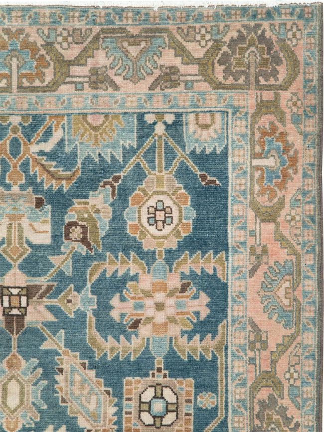 Vintage Persian Malayer Accent Rug, No.28634 - Staging