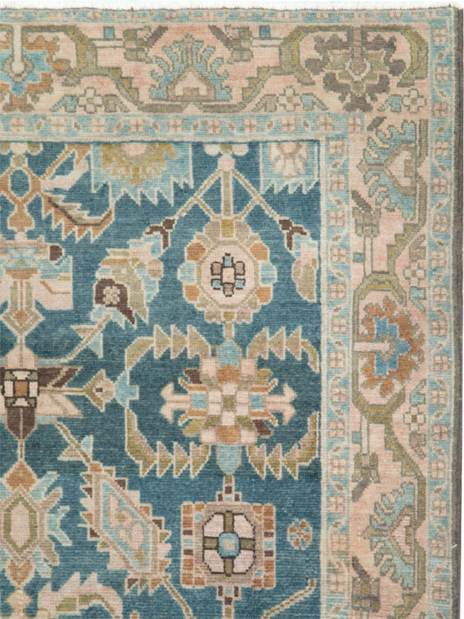 Vintage Persian Malayer Accent Rug, No.28634 - Staging