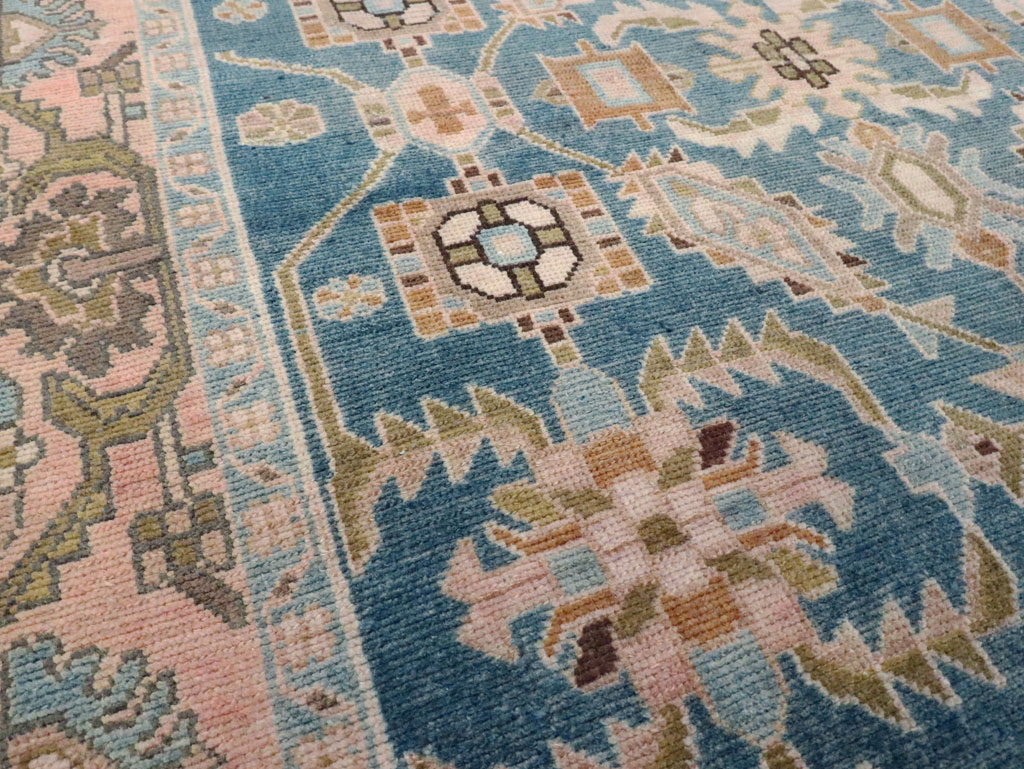 Vintage Persian Malayer Accent Rug, No.28634 - Staging