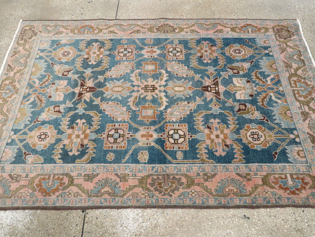 Vintage Persian Malayer Accent Rug, No.28634 - Staging