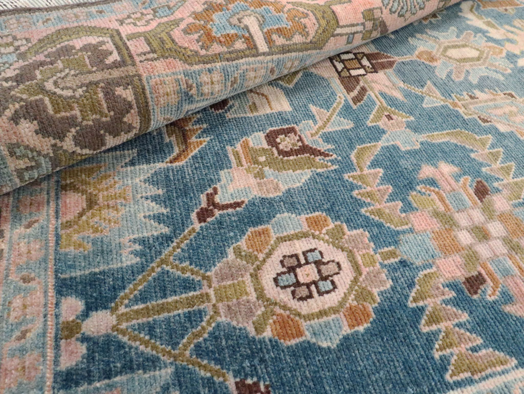 Vintage Persian Malayer Accent Rug, No.28634 - Staging