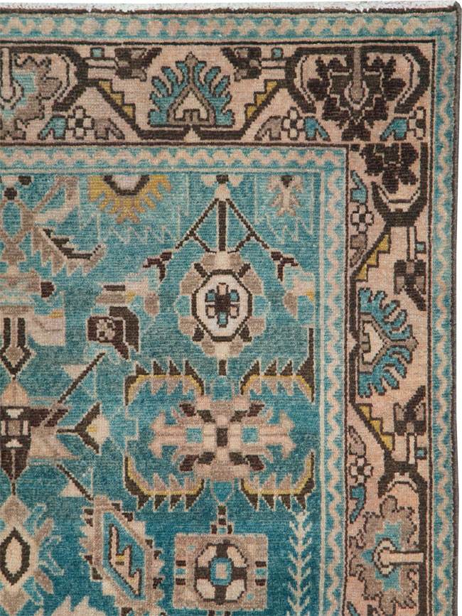 Vintage Persian Malayer Accent Rug, No.28635 - Staging