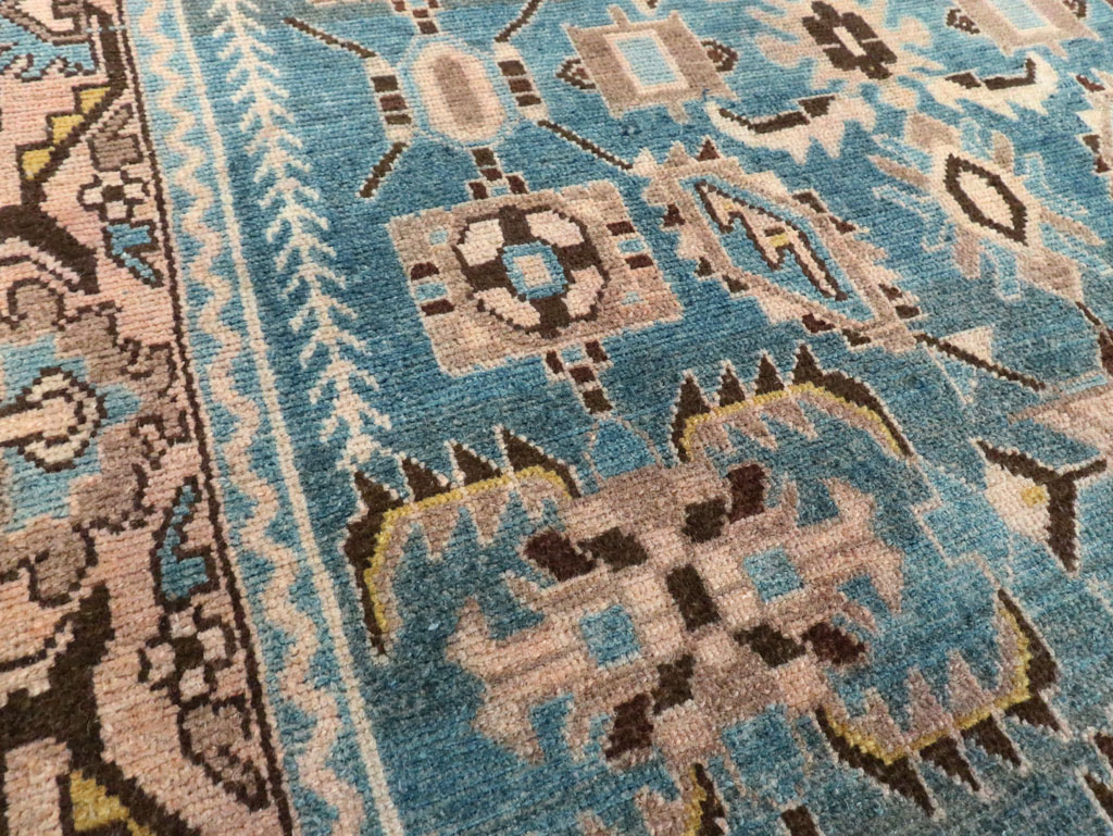 Vintage Persian Malayer Accent Rug, No.28635 - Staging