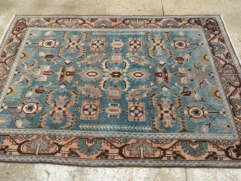 Vintage Persian Malayer Accent Rug, No.28635 - Staging