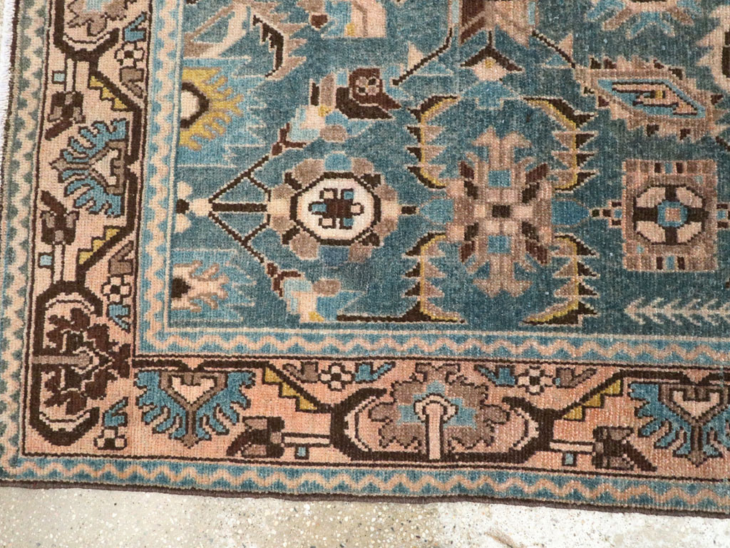 Vintage Persian Malayer Accent Rug, No.28635 - Staging