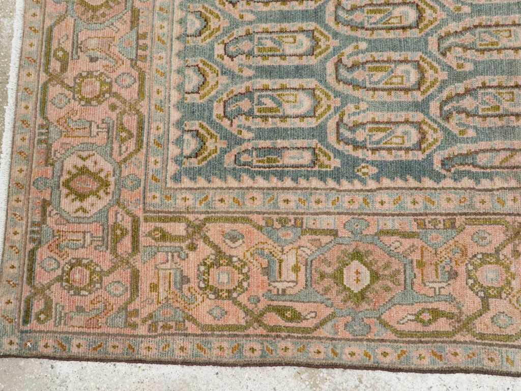 Vintage Persian Malayer Accent Rug, No.28636 - Staging