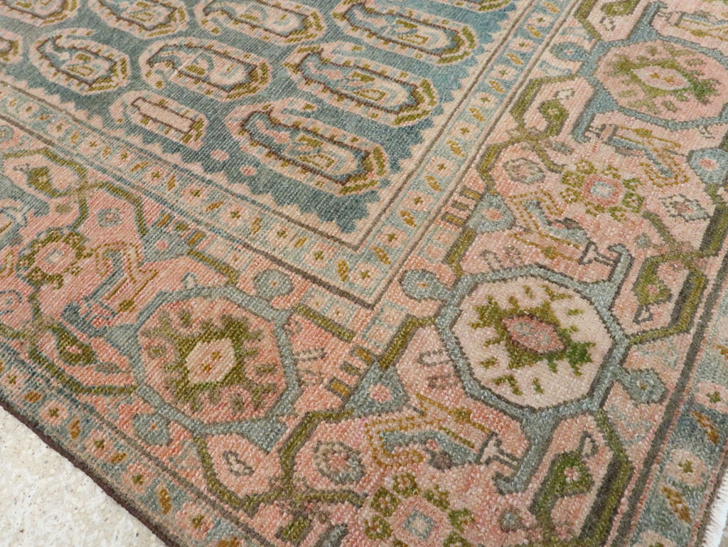 Vintage Persian Malayer Accent Rug, No.28636 - Staging