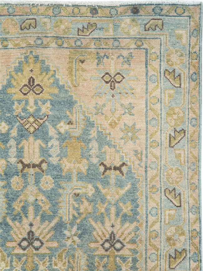 Vintage Persian Malayer Throw Rug, No.28637 - Staging