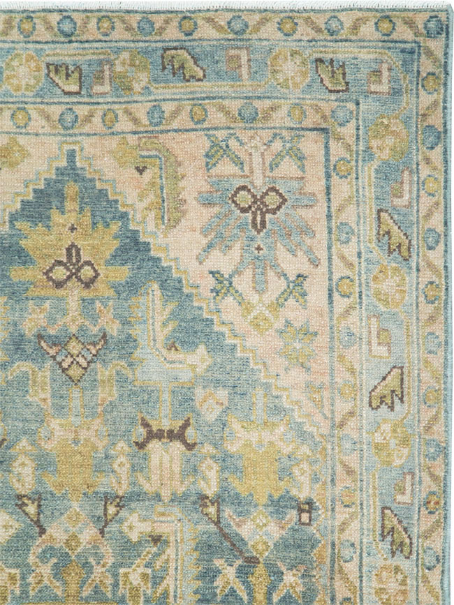 Vintage Persian Malayer Throw Rug, No.28637 - Staging