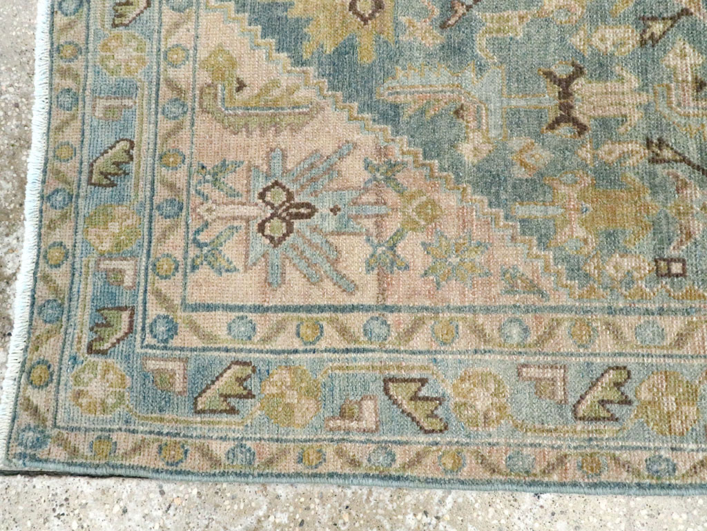 Vintage Persian Malayer Throw Rug, No.28637 - Staging