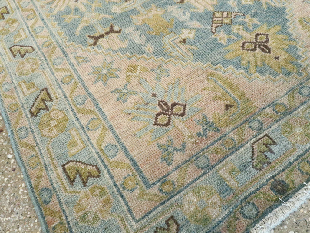 Vintage Persian Malayer Throw Rug, No.28637 - Staging