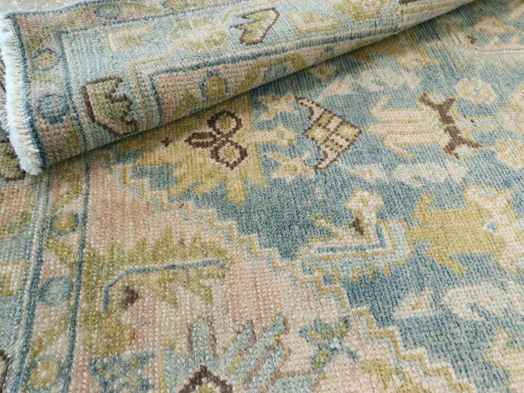 Vintage Persian Malayer Throw Rug, No.28637 - Staging