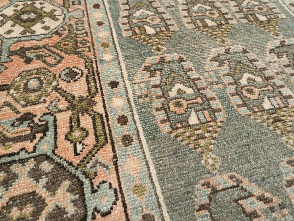 Vintage Persian Malayer Throw Rug, No.28638 - Staging