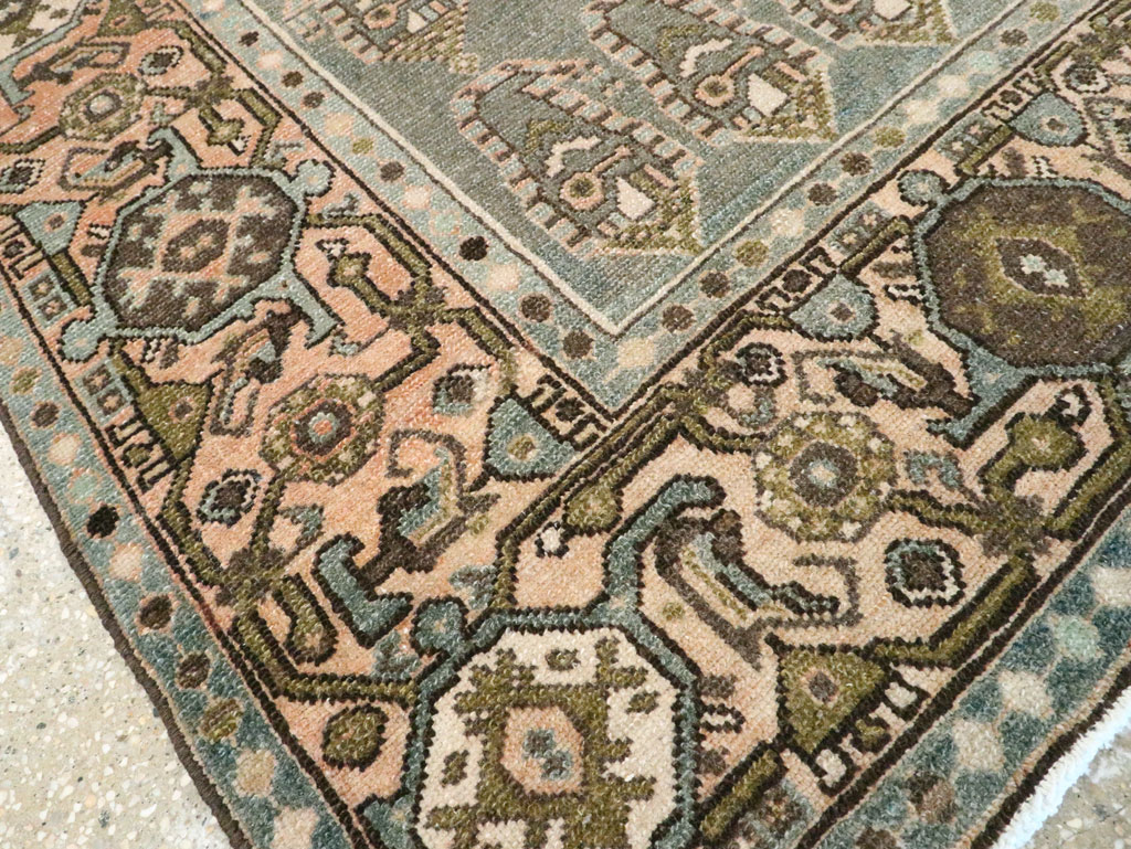 Vintage Persian Malayer Throw Rug, No.28638 - Staging